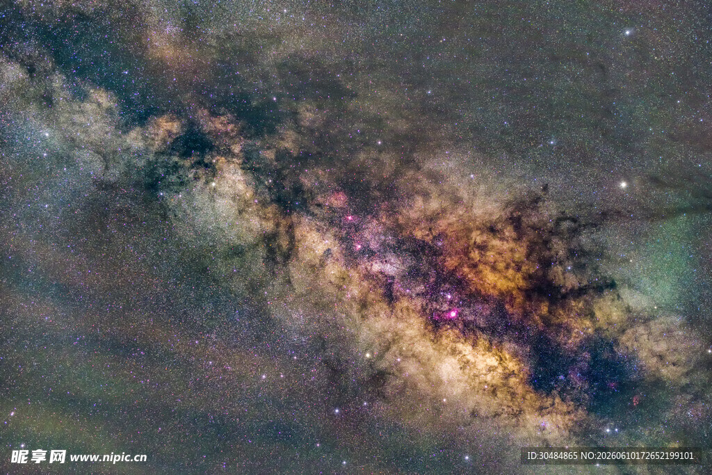 璀璨星系宇宙壮丽景观