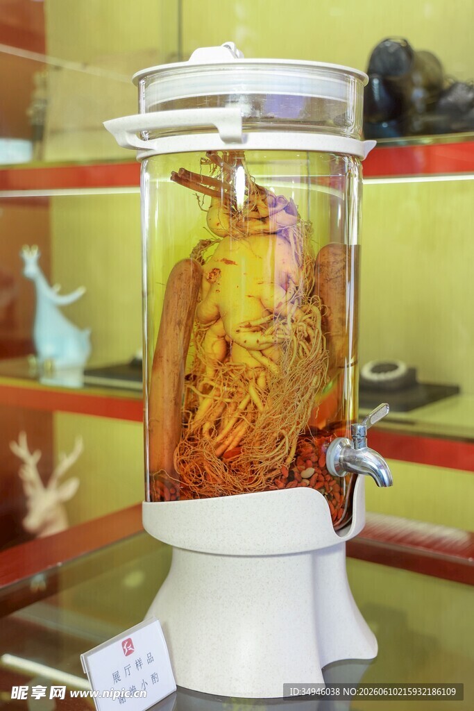 人参泡酒展示