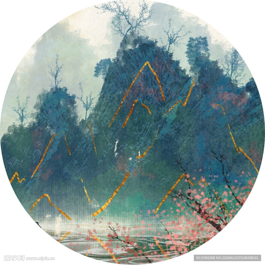 水墨山水间的梦幻景致