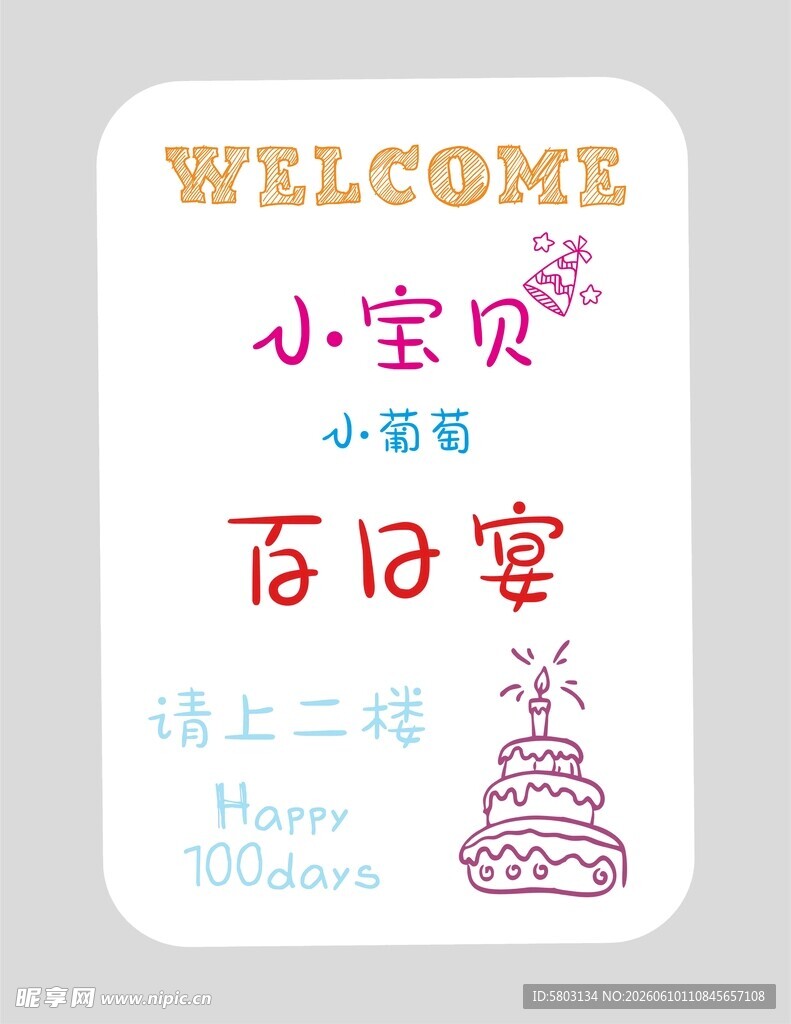 生日宴水牌