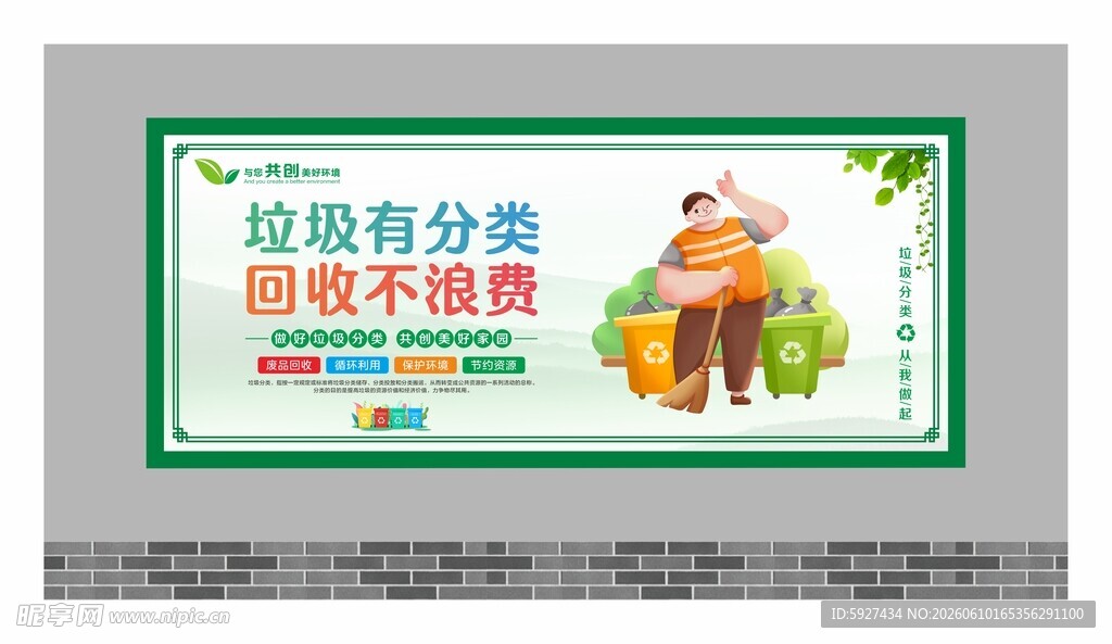 垃圾分类展板 