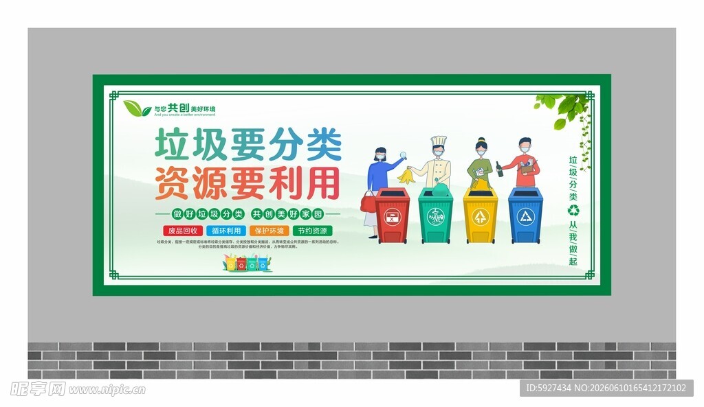 垃圾分类展板 