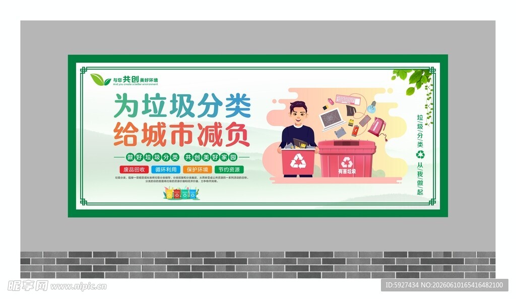 垃圾分类展板