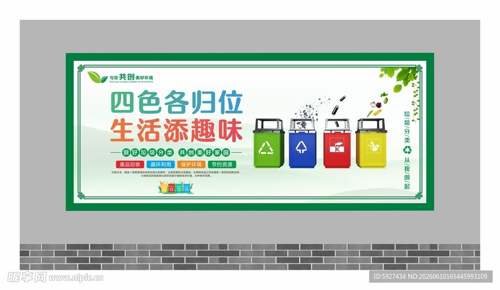 垃圾分类展板