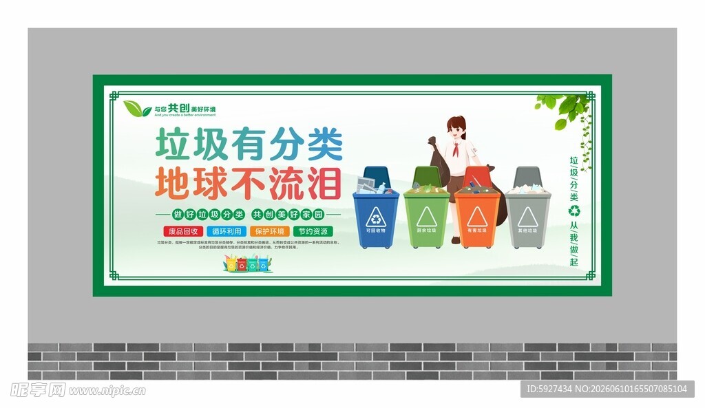 垃圾分类展板