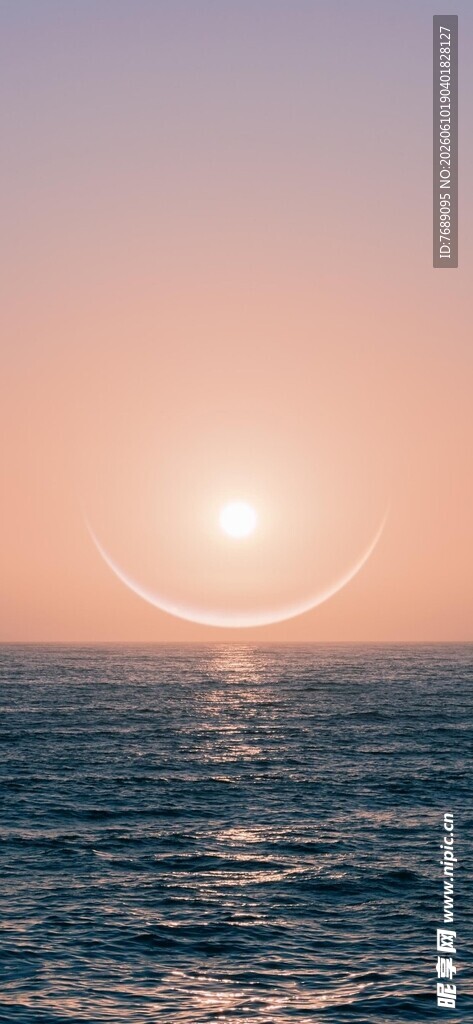 粉海落阳