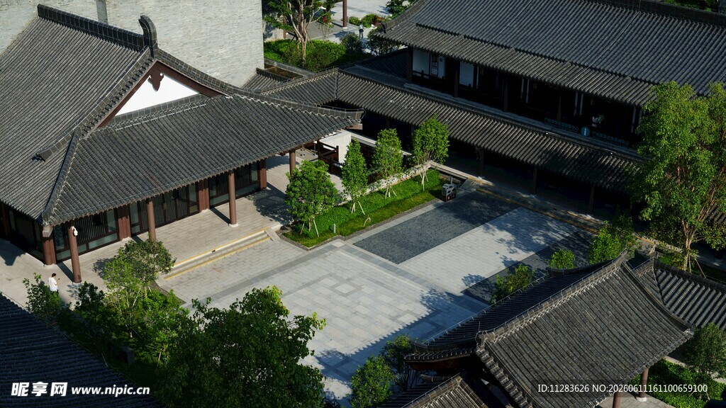 中式传统庭院建筑景观