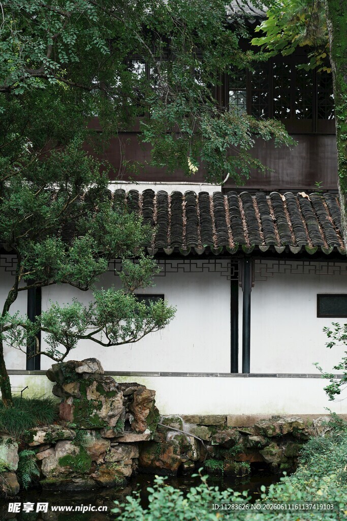中式庭院景致
