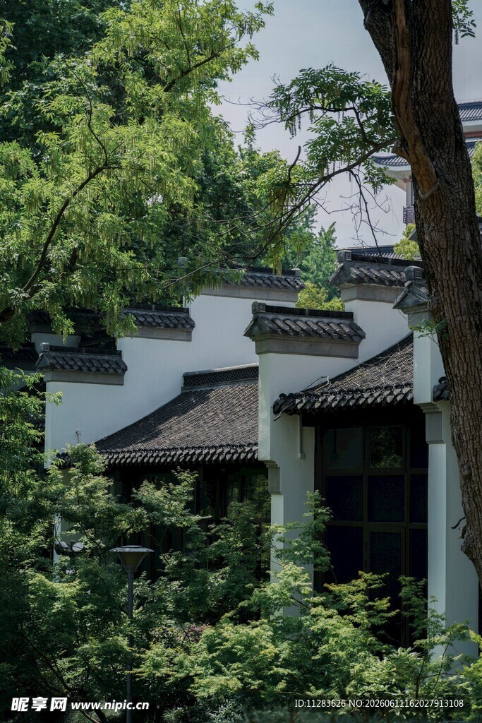 中式古宅隐于葱郁林间