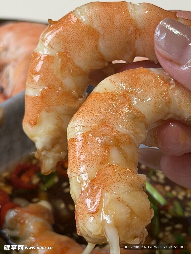美味大虾特写