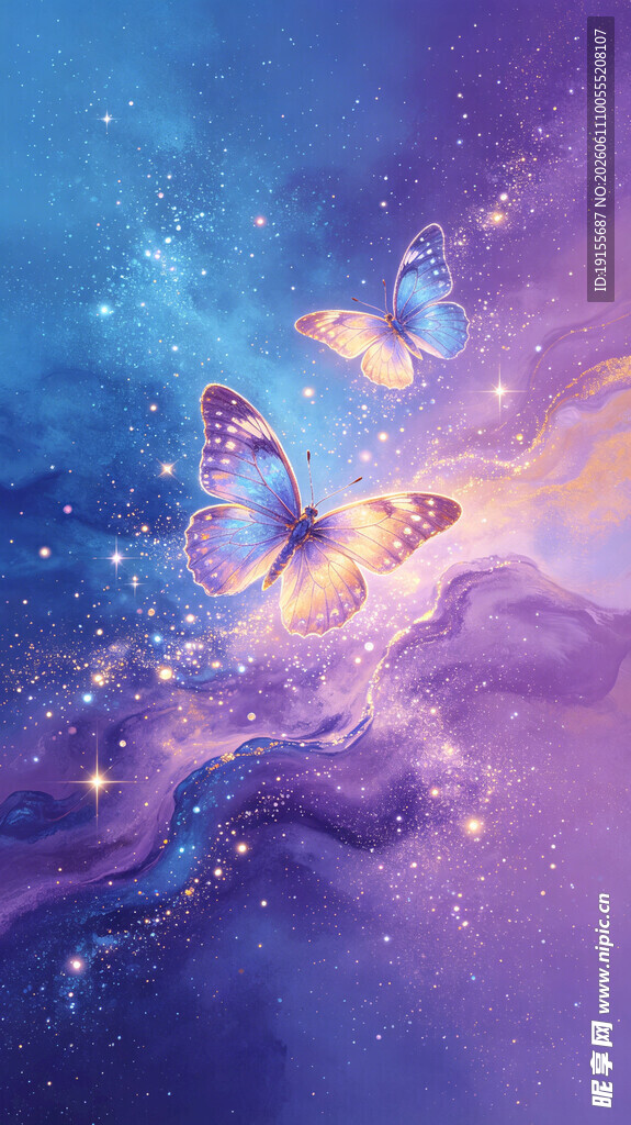 梦幻星空下的奇幻飞翔
