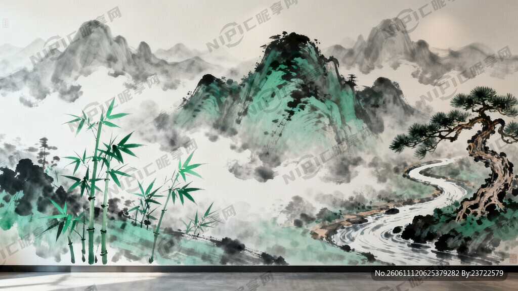 办公室隔离上做一付画