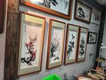 中式画室传统书画作品展示