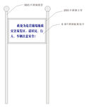 危岩崩塌地质灾害易发区不锈钢牌