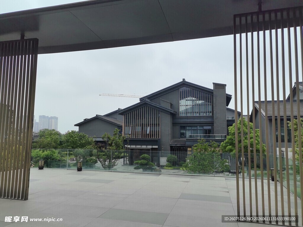 中式庭院入口景观