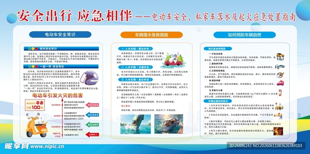 安全出行宣传海报