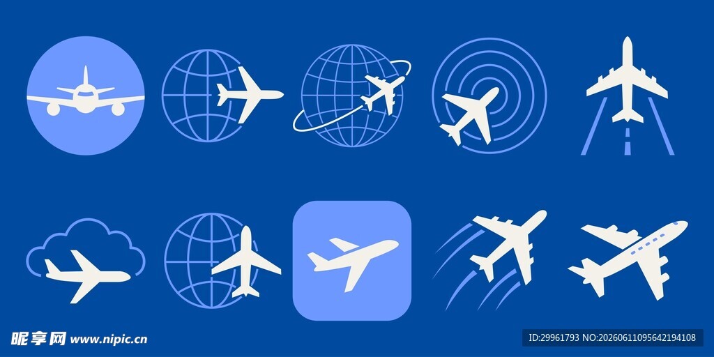 航空图标合集