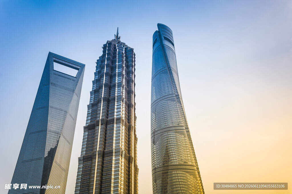 上海摩天大楼壮丽景观