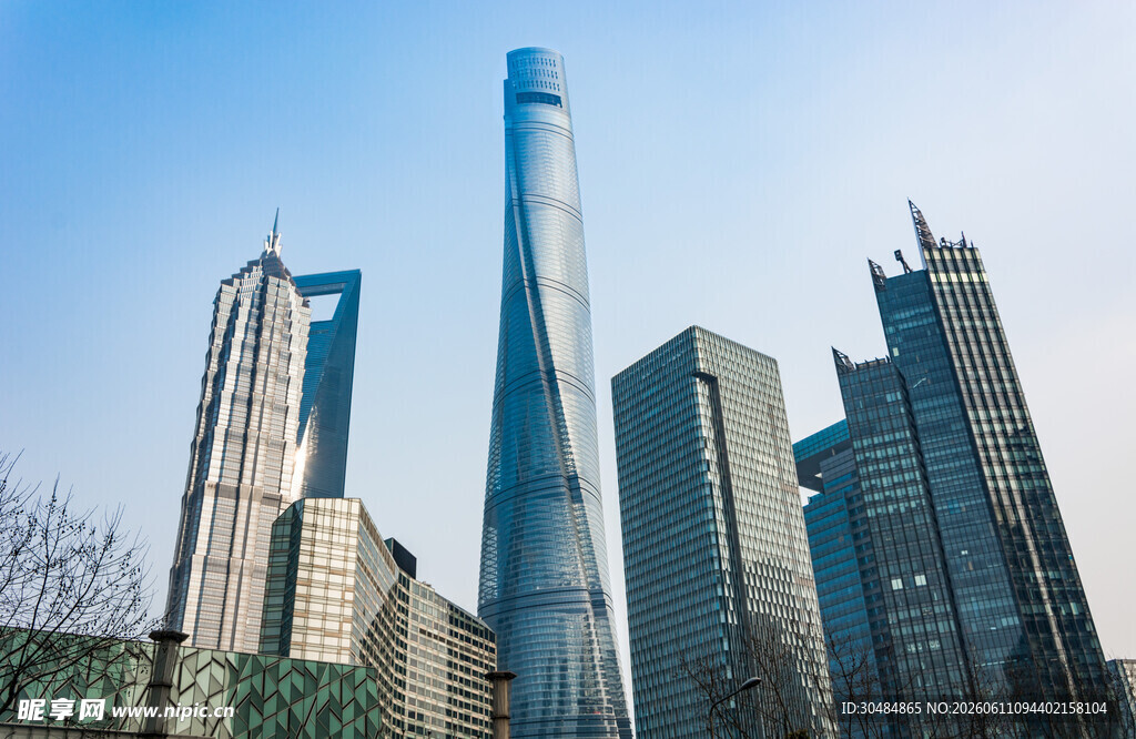 上海摩天大楼城市天际线