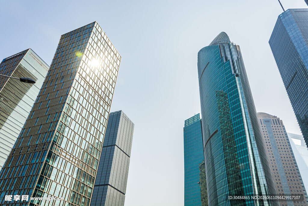 现代都市摩天大楼景观