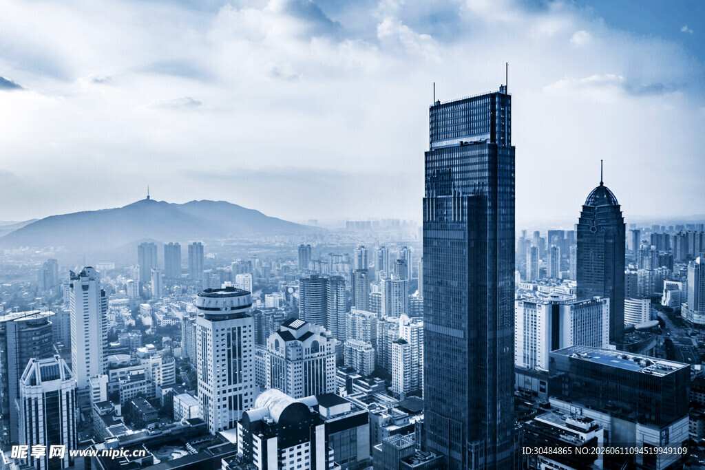 都市高楼林立景观