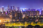 璀璨都市夜景俯瞰图