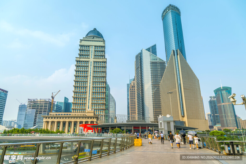 上海外滩现代都市风光