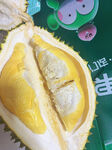 剥开的香甜榴莲果肉