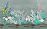 梦幻植物景观插画