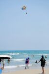 海滩上的休闲时光