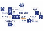 励志拼图背景墙