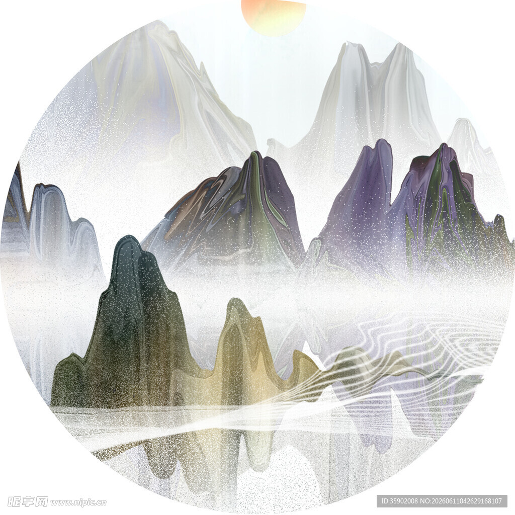 水墨山水意境图