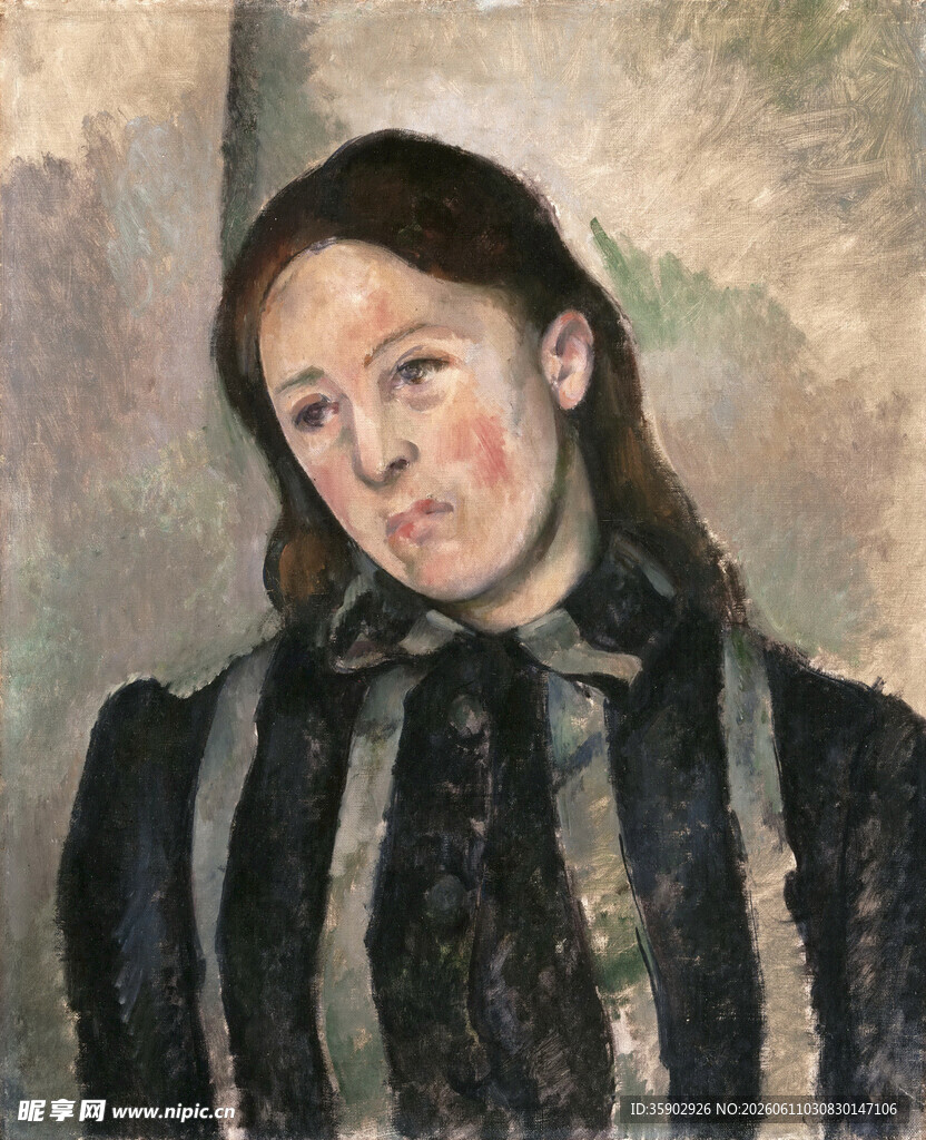 女子肖像油画