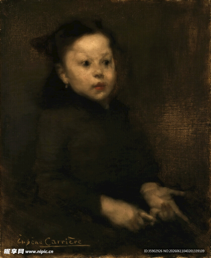 小孩肖像画