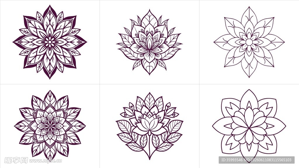 曼陀罗花纹合集