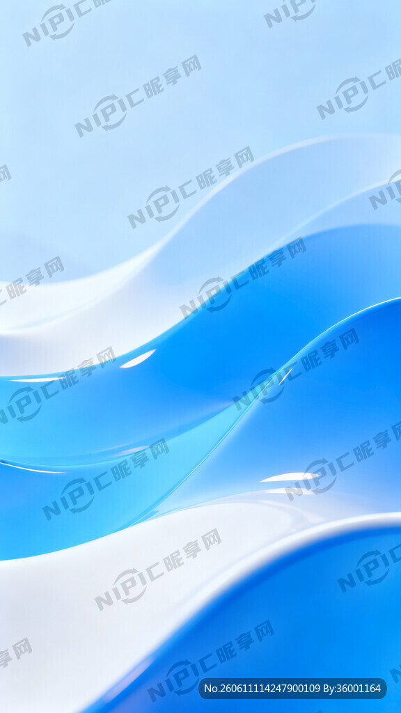 帮我生成一张主调颜色为亮蓝色