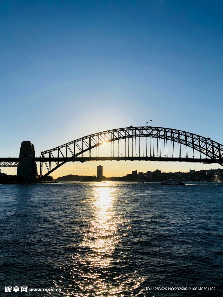 悉尼海港大桥日落美景