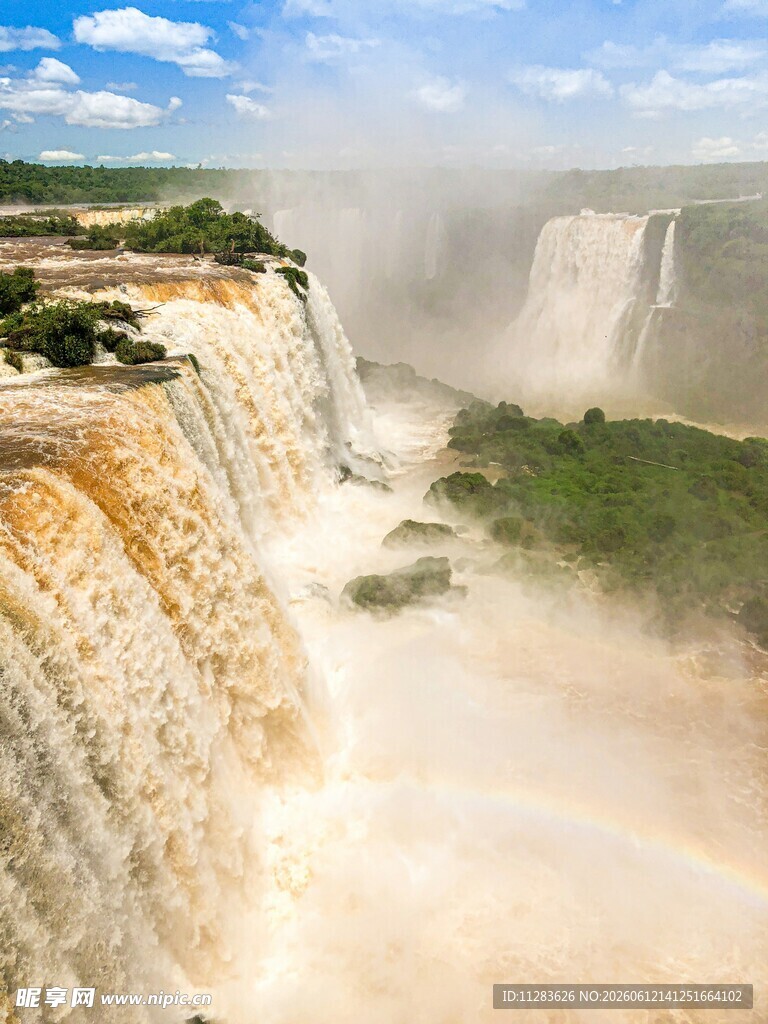 壮观伊瓜苏瀑布风景