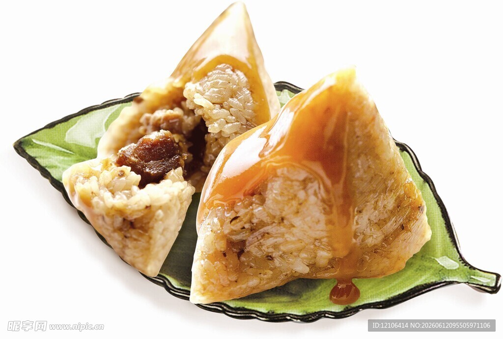 美味传统粽子特写