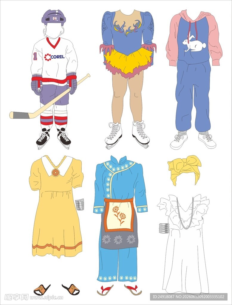 多样风格服饰设计展示图