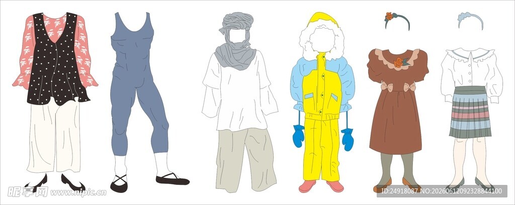 多样工作服展示