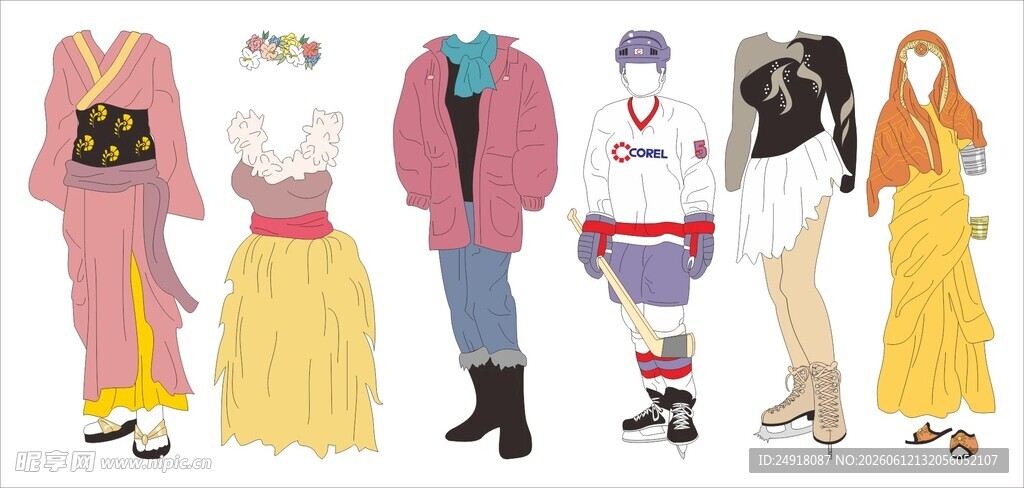 多样风格时尚服饰展示