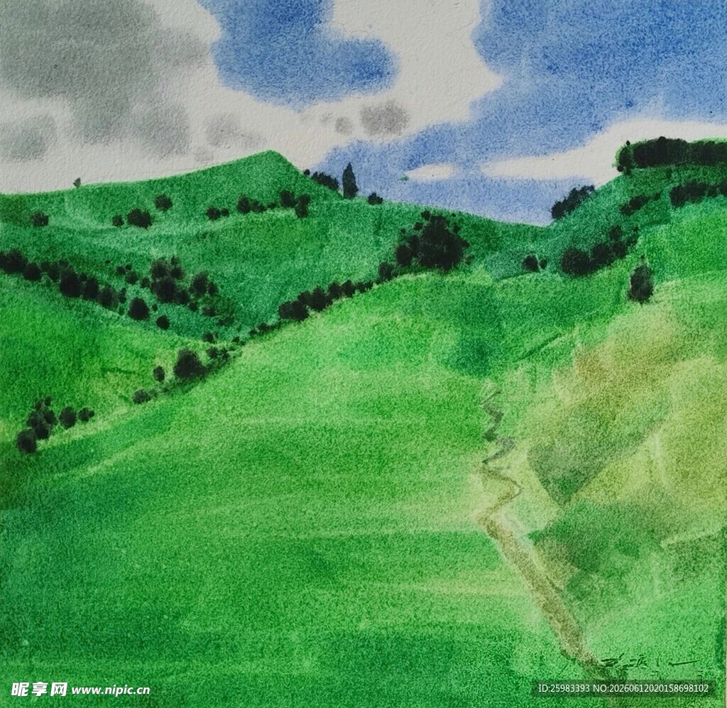 水彩风景
