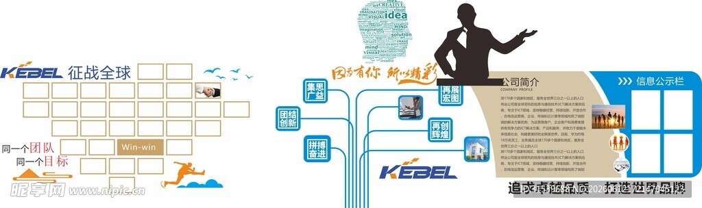 公司企业形象文化墙