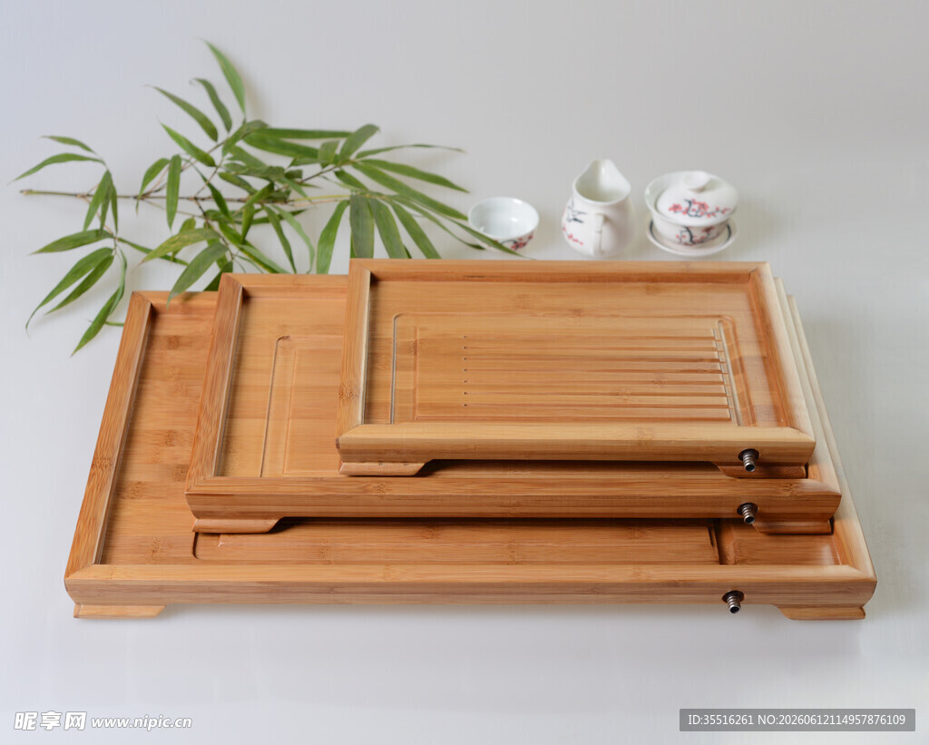 竹质茶盘 简约雅致茶具组合