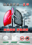吸烟危害肺部健康图示