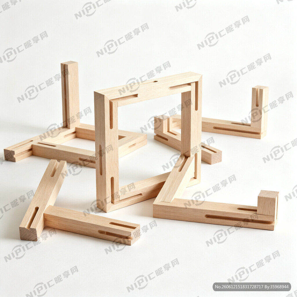 用榫卯概念 构件 不需要太密集