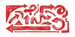 手绘箭头素材