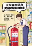 灭火器安全 漫画