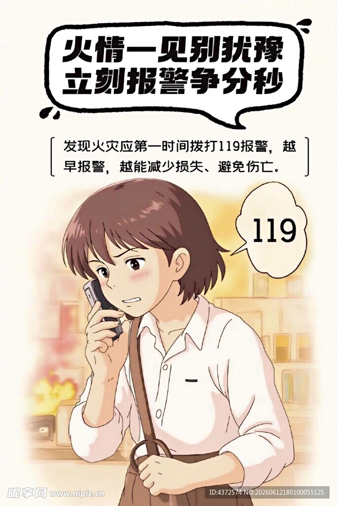 消防漫画 火警